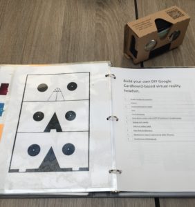 Kit binder – templates and cardboard VR