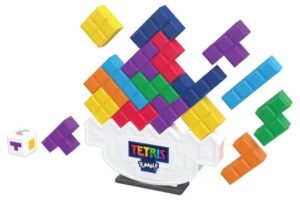 XL Tetris Tumble game set with plastic pieces